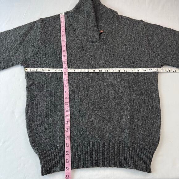 L.L. Bean Vintage Gray Wool Knit Sweater Women's Size Large USA 1980's - Picture 5 of 5